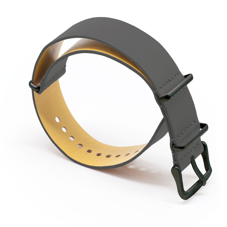 Black Leather NATO - Micla