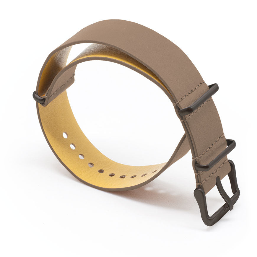 Dark Brown Leather NATO - Micla