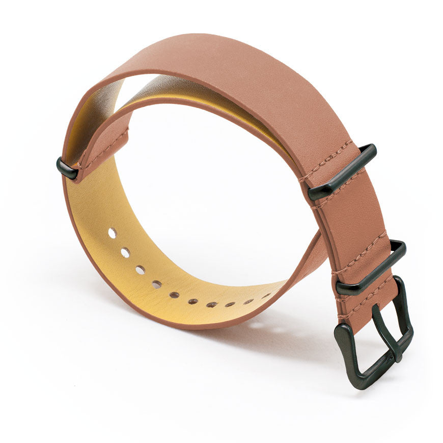 Mid Brown Leather NATO - Micla