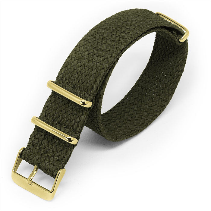 Dark Olive Braided Perlon NATO - Micla