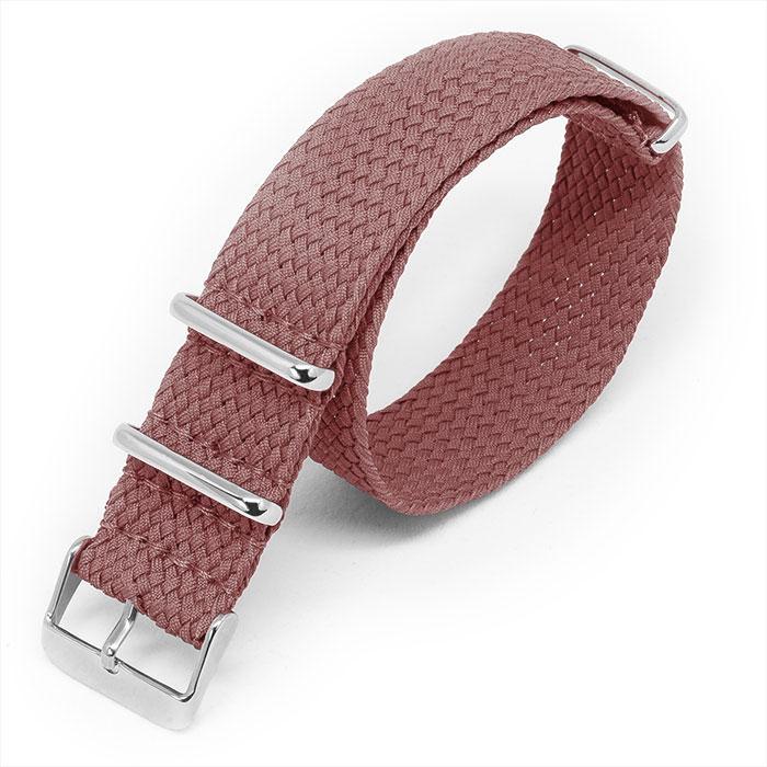 Old Pink Braided Perlon NATO