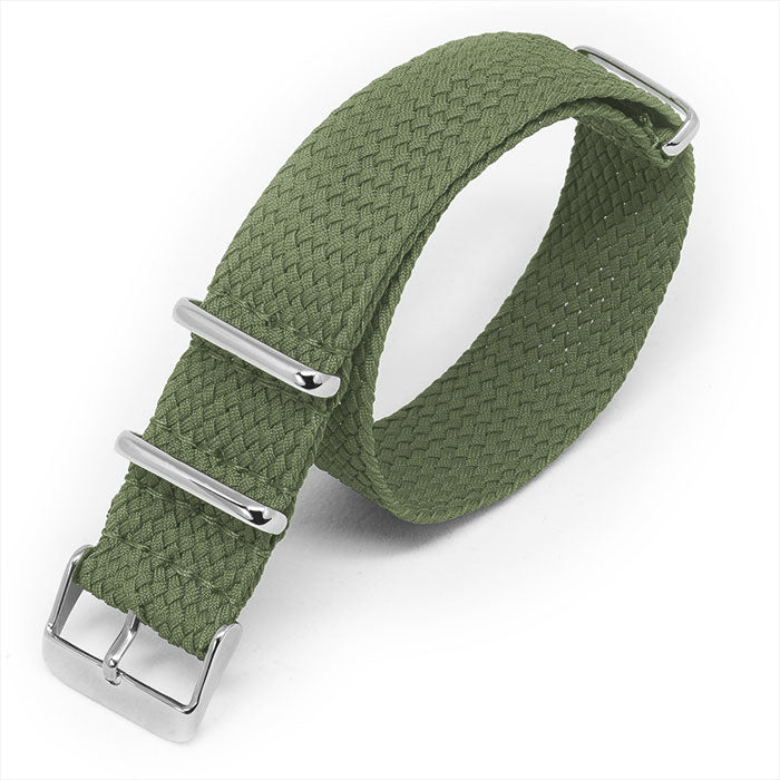 Forest Green Braided Perlon NATO