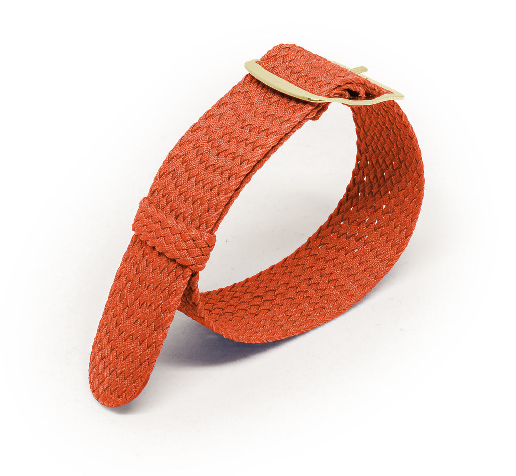 Orange Braided Perlon STRAP - Micla