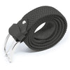 Italian Black Elastic Braided Belt - Micla