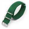 Green Braided Perlon NATO - Micla