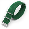 Green Braided Perlon NATO - Micla