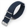 Marine Blue Braided Perlon NATO - Micla