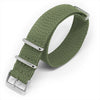 Forest Green Braided Perlon NATO - Micla