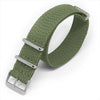 Forest Green Braided Perlon NATO - Micla