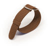 Brown Braided Perlon STRAP - Micla